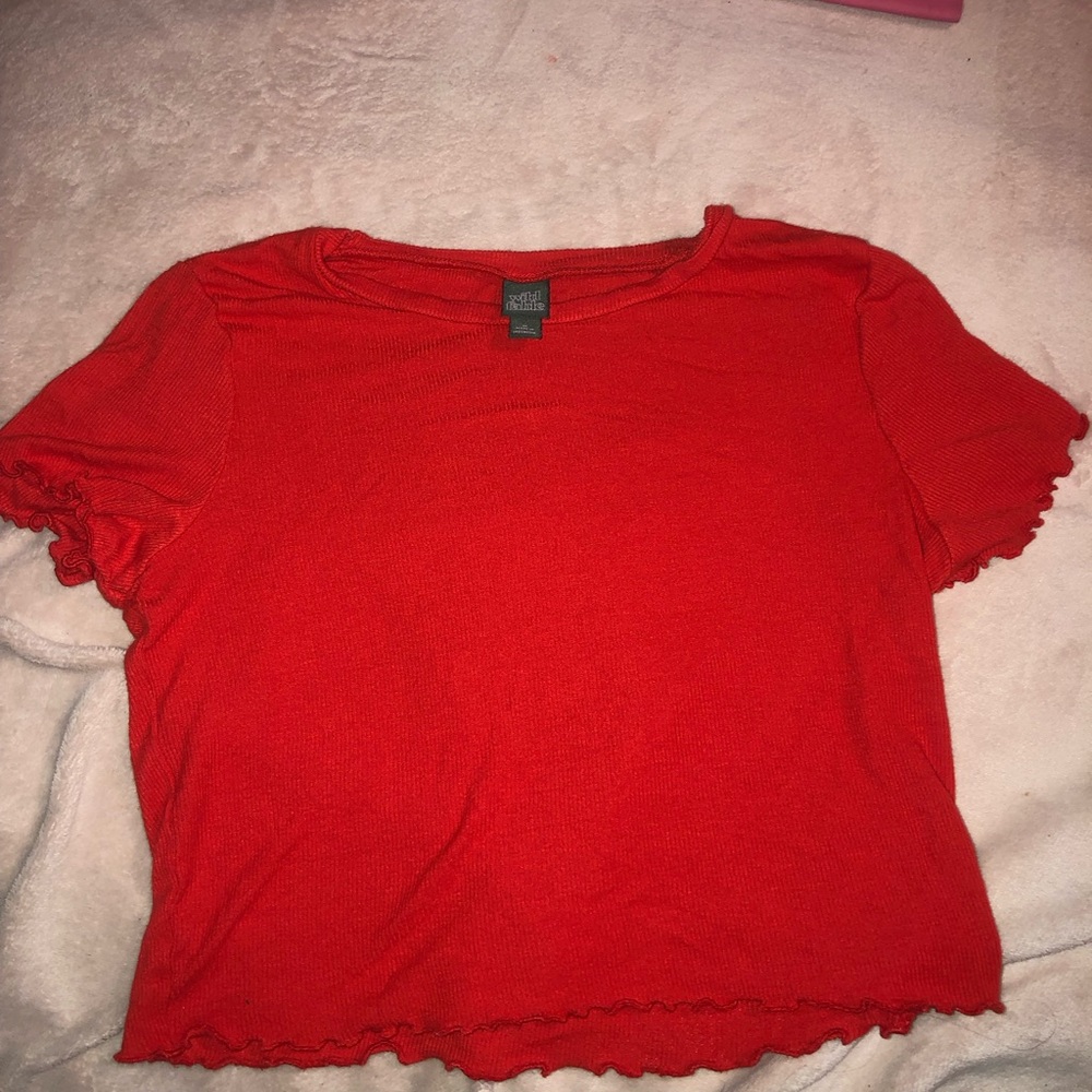 Wild Fable Vibrant Red Short Sleeve Tee